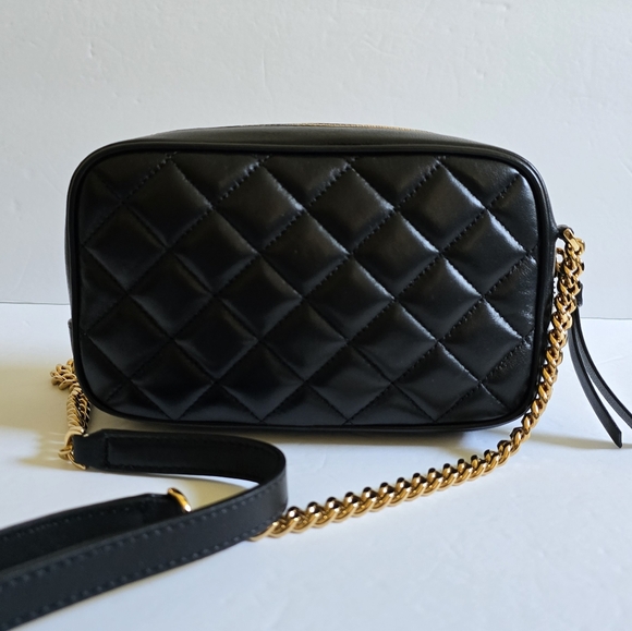 Versace Medusa Quilted Crossbody Camera Bag Black - Picture 6 of 15
